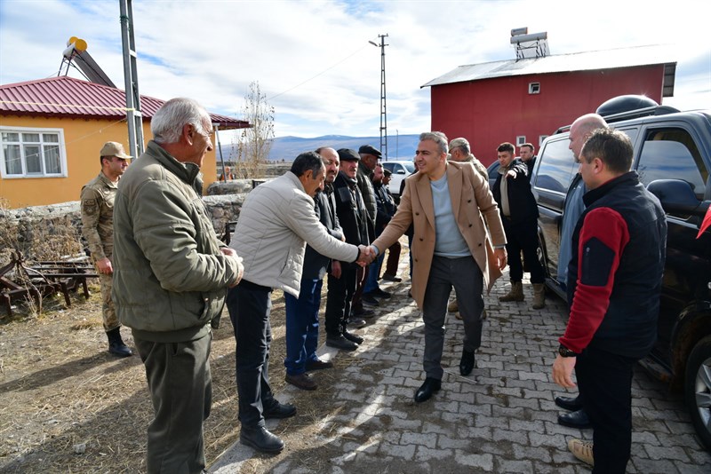 Vali Hayrettin Çiçek’in, köy ziyaretlerini 7 köyde sürdürdü