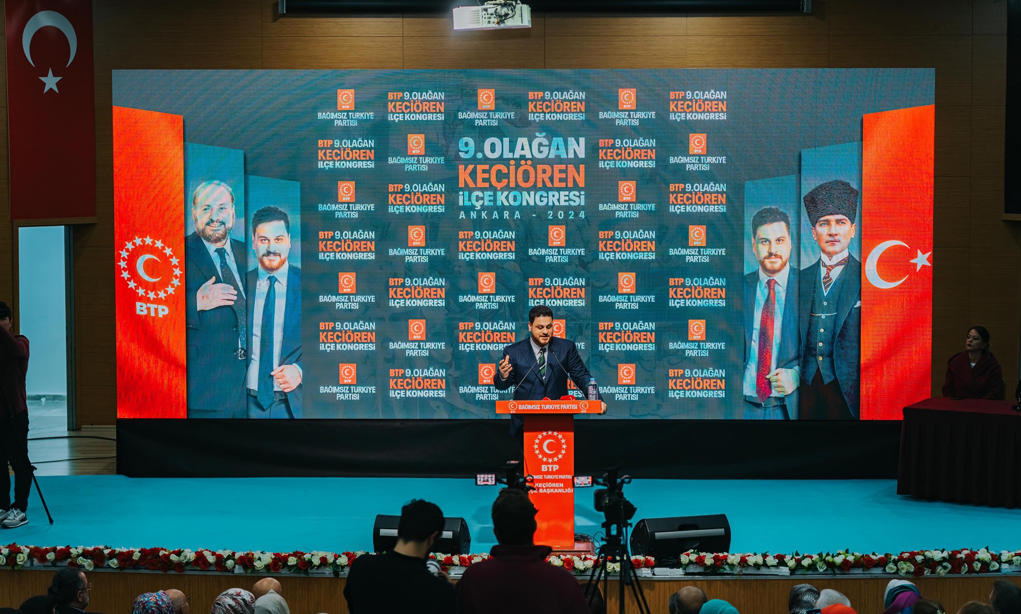 Hüseyin Baş partisinin Ankara Keçiören ilçe Kongresinde Konuştu.