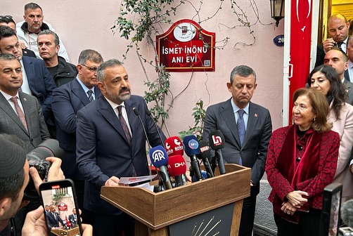 Şenol Aslanoğlu, İsmet Inönü Ani Evi’de.