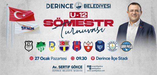Derince’de U 12 Sömestr Futbol Turnuvası