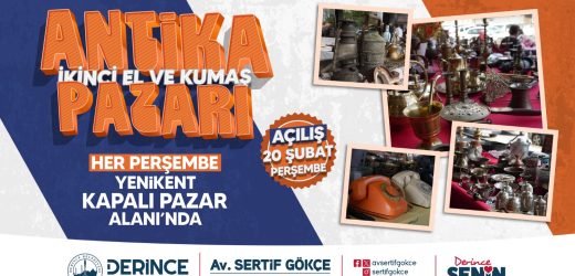 Derince’de Bir İlk; Antika Pazarı Kuruluyor