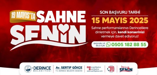 19 Mayıs’ta Sahne Senin
