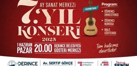 Derince’de Ücretsiz 7. Yıl Konseri