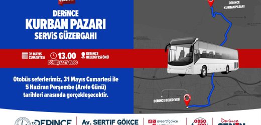 Derince’de Ücretsiz Kurban Pazarı Servisi