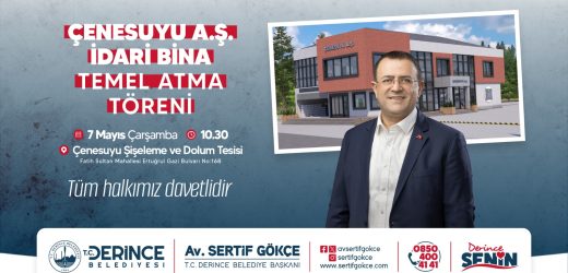 Çenesuyu İdari Binasının Temeli Atılıyor