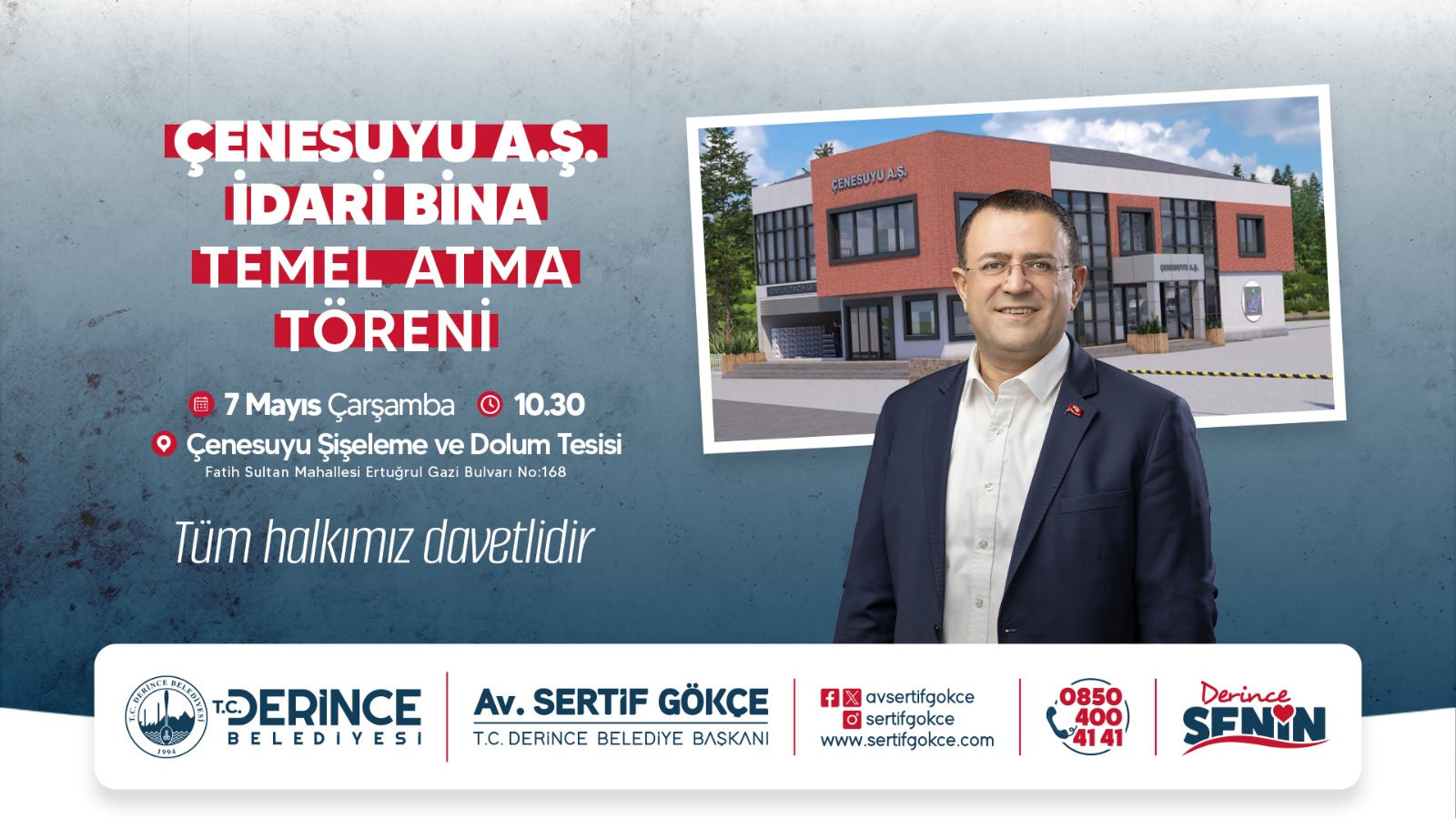 Çenesuyu İdari Binasının Temeli Atılıyor