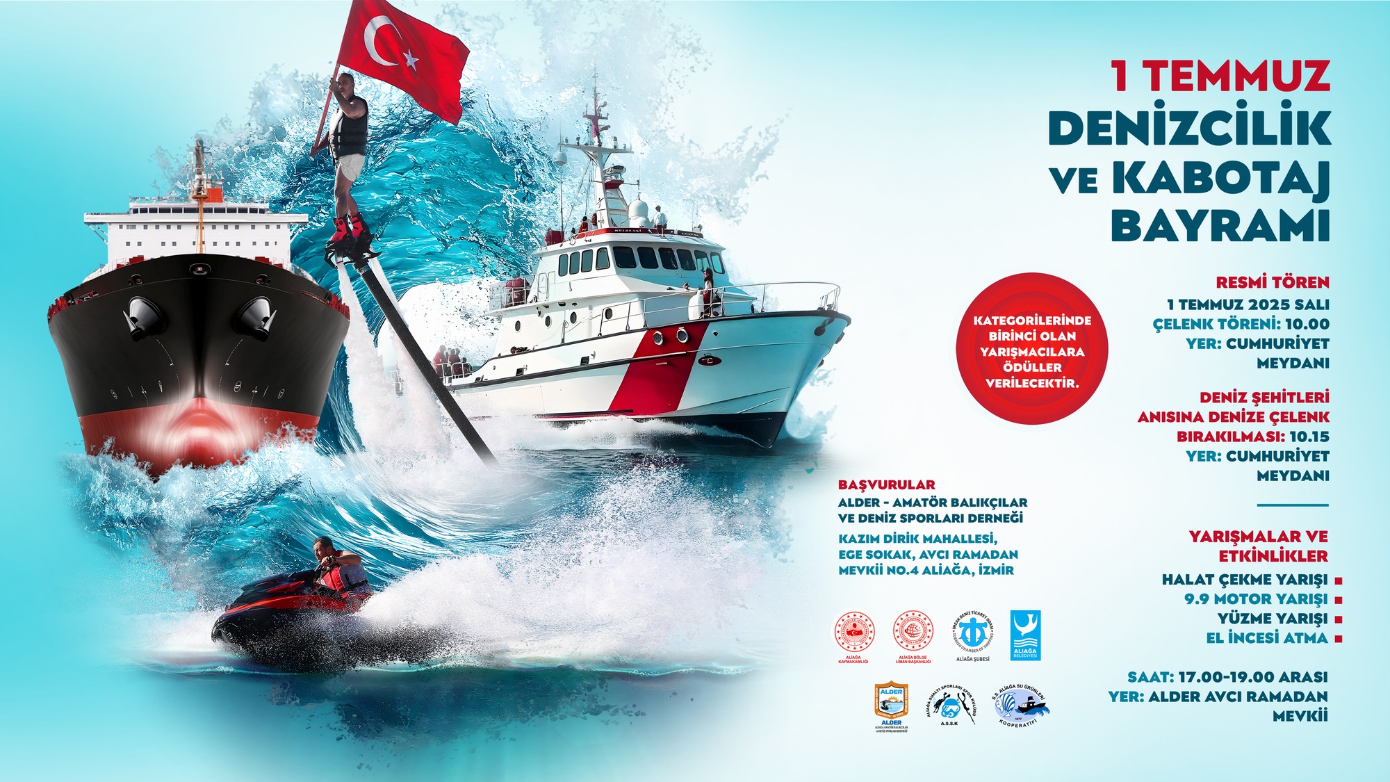 1 Temmuz Denizcilik ve Kabotaj Bayramı Aliağa’da Coşkuyla Kutlanacak