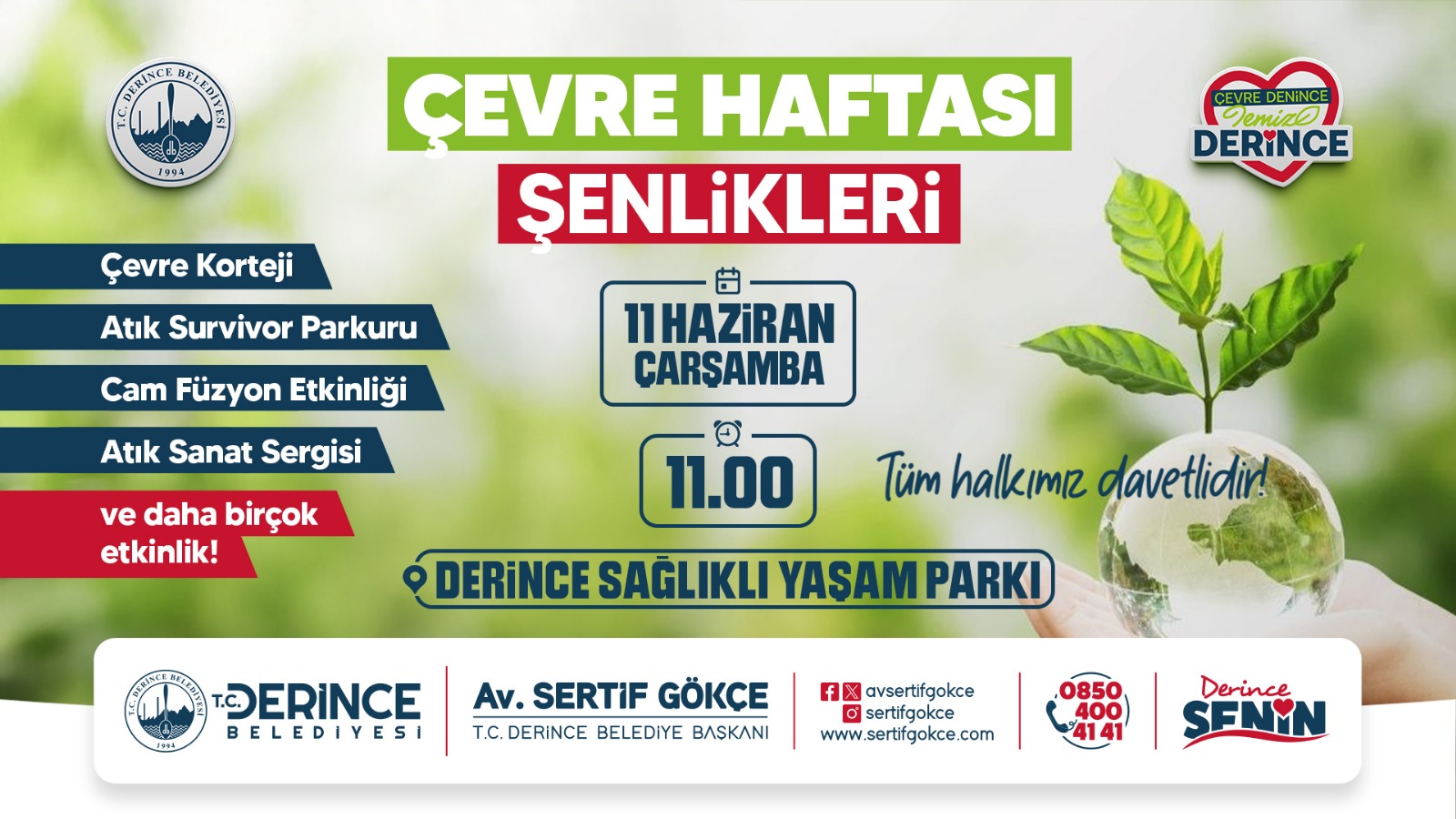 Derince’de Çevre Haftası Şenlikleri