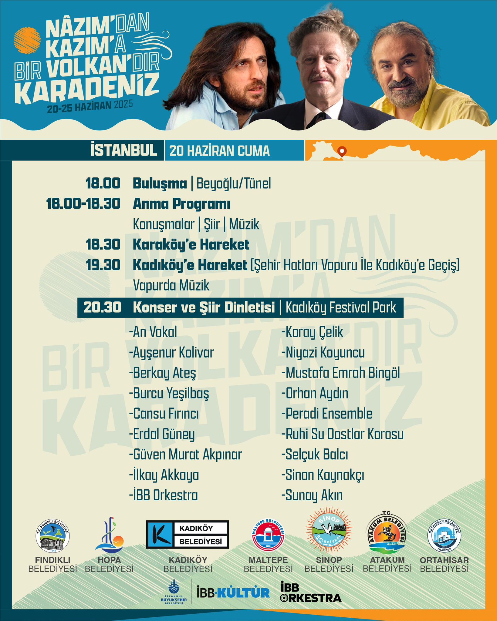 FINDIKLI BELEDİYESİNDEN ANMA ve KÜLTÜR ETKİNLİKLERİNE DAVET