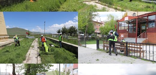 BELEDİYE EKİPLERİ’NDEN BAYRAM ÖNCESİ YOĞUN MEZARLIK TEMİZLİĞİ ÇALIŞMASI