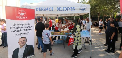 Derince Belediyesi LGS’ye Giren Öğrencileri Yalnız Bırakmadı