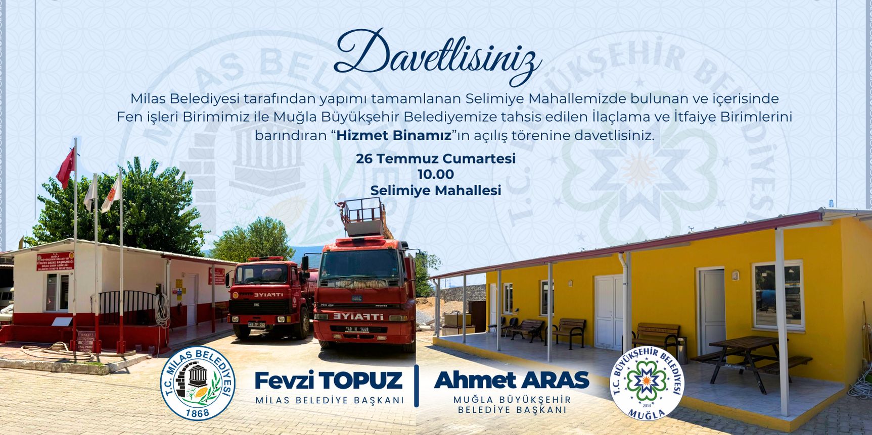 MİLAS BELEDİYESİ TARAFINDAN YAPIMI TAMAMLANAN HİZMET BİNASI TÖRENLE AÇILIYOR