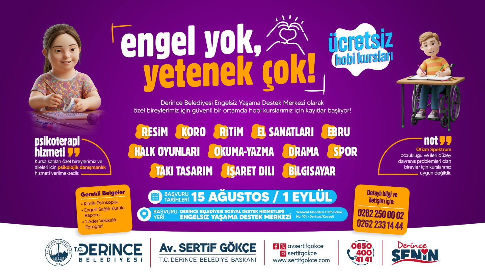 Derince’de Engel Yok, Yetenek Çok