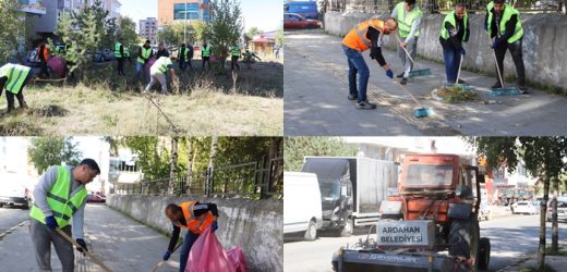 BELEDİYE EKİPLERİ, ‘DAHA TEMİZ BİR ARDAHAN İÇİN ÇALIŞIYOR’