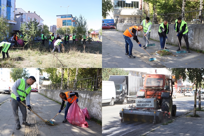 BELEDİYE EKİPLERİ, ‘DAHA TEMİZ BİR ARDAHAN İÇİN ÇALIŞIYOR’