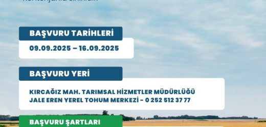 MİLAS BELEDİYESİ’NDEN ÜRETİCİLERE KARAKILÇIK BUĞDAY TOHUMU DESTEĞİ