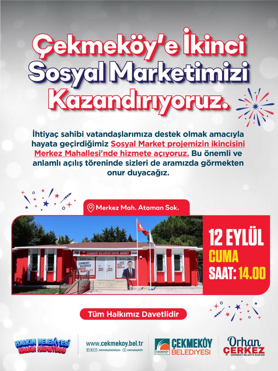SOSYAL MARKETİMİZİ AÇIYORUZ