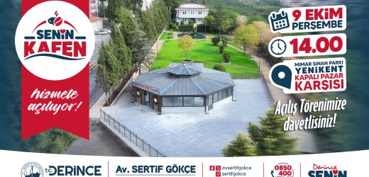 Derince’ye Yeni Bir Yaşam Alanı: Senin Kafen Açılıyor