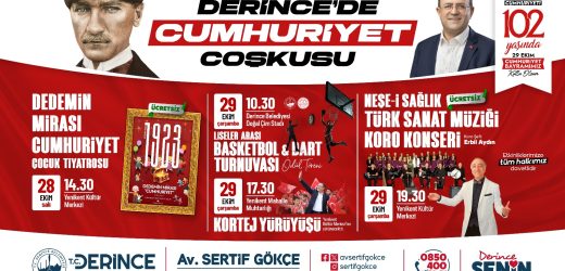 Derince’de Cumhuriyet Coşkusu