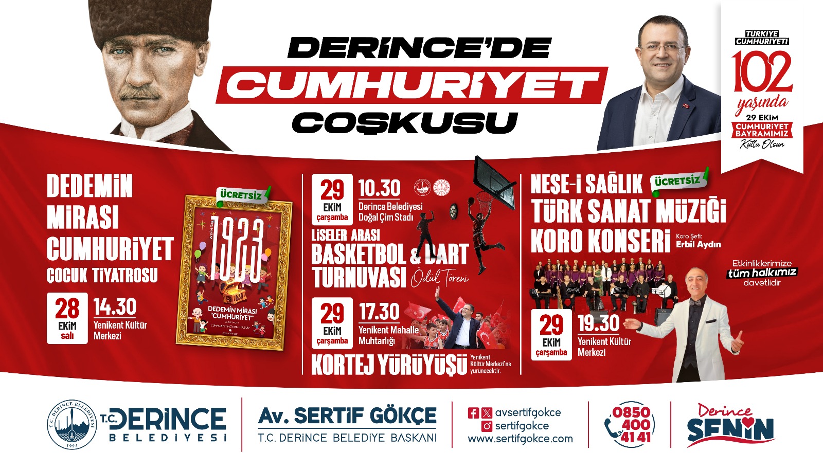 Derince’de Cumhuriyet Coşkusu