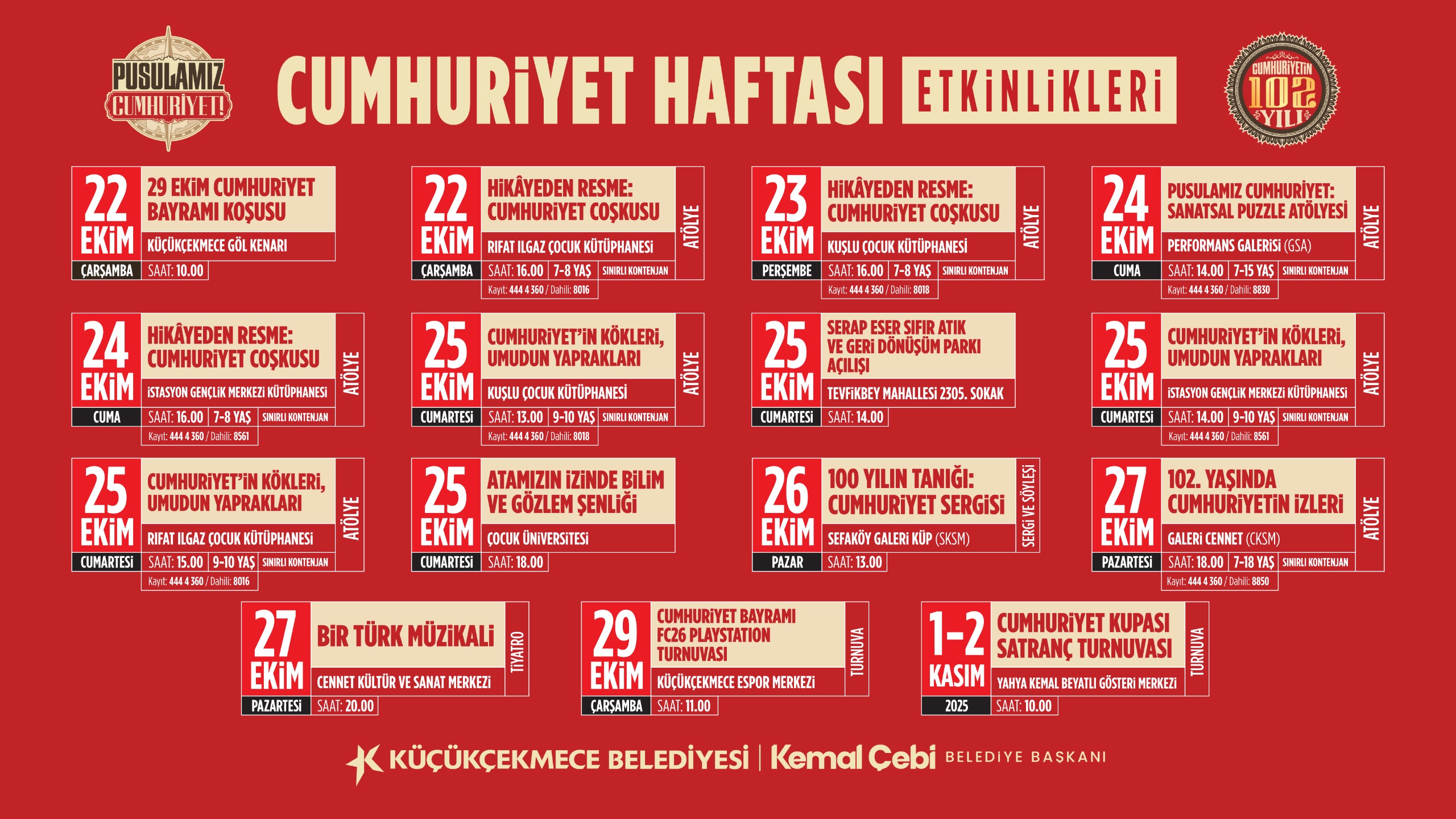 KÜÇÜKÇEKMECE 29 EKİM’E HAZIR