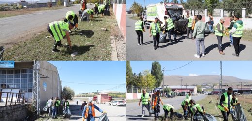 TEMİZLİK İŞÇİLERİ, SANAYİ SİTESİNE ÇIKARMA YAPTI