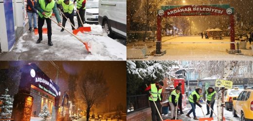 ARDAHAN’DA KAR SEZONU AÇILDI, BELEDİYE EKİPLERİ YOĞUN MESAİ YAPTI