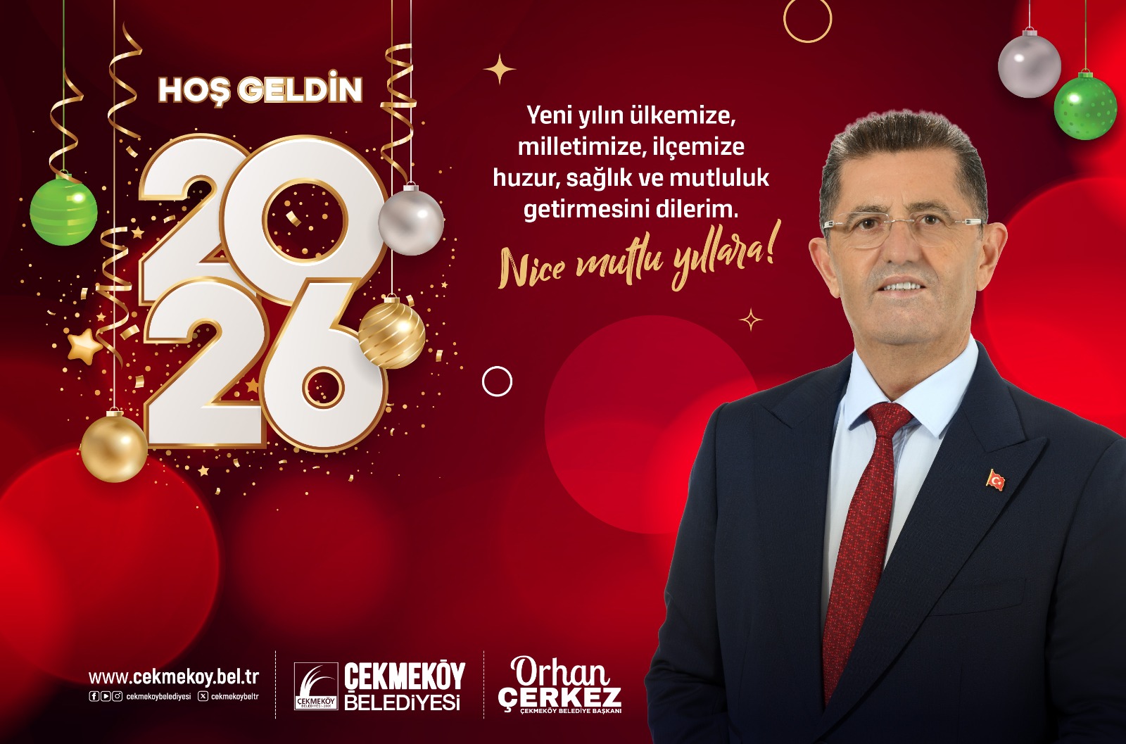 BAŞKAN ORHAN ÇERKEZ’DEN YENİ YIL TEBRİK MESAJI