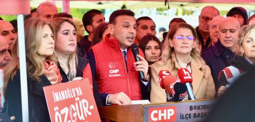 CHP İstanbul İl Başkanı Özgür Çelik’in Bakırköy’de Basın Açıklaması Yaptı
