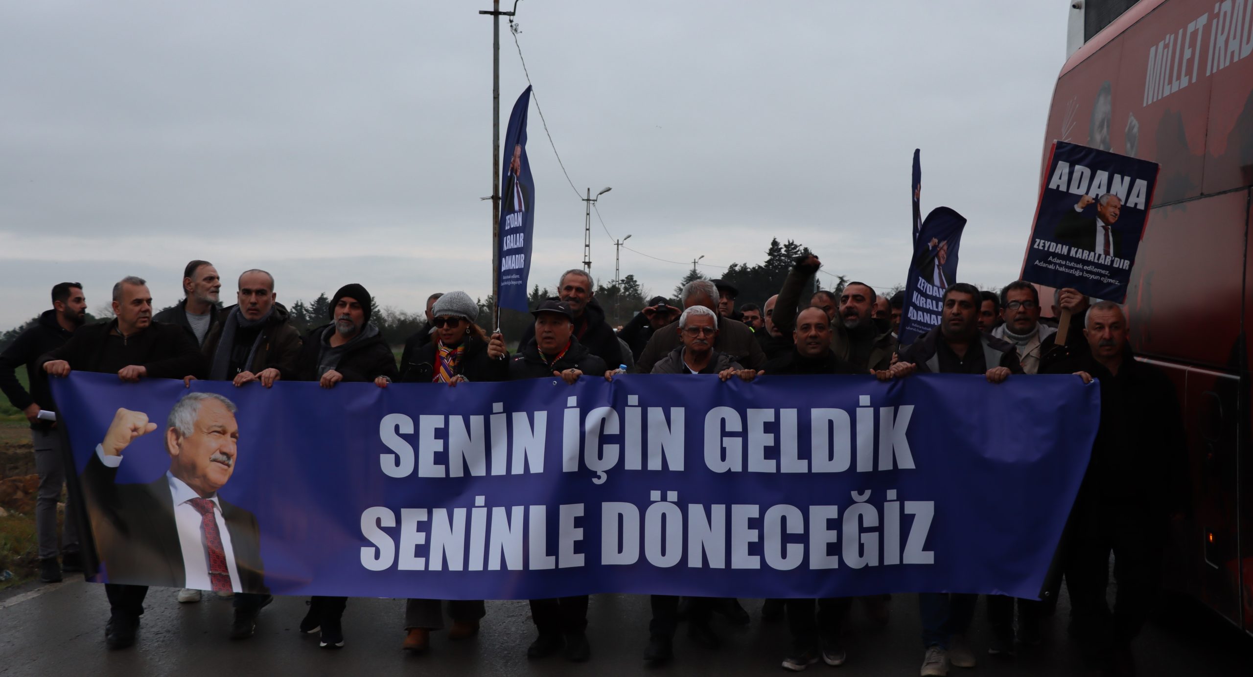 Binlerce Adanalı, Zeydan Karalar’a destek için Silivri’de buluştu