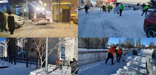 ARDAHAN BELEDİYESİ’NİN KARLA AMANSIZ MÜCADELESİ SÜRÜYOR