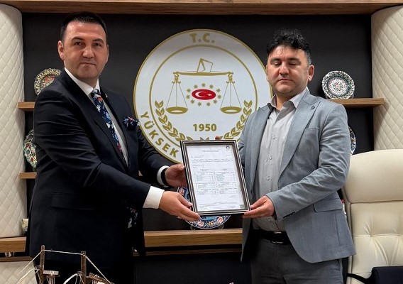 Yeni Tüm Güvenlik İş Sendikası Genel Başkanı Dr. Sami Atıcı Mazbatayı Aldı