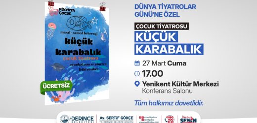 Derince’de Dünya Tiyatrolar Günü’ne Özel Etkinlik
