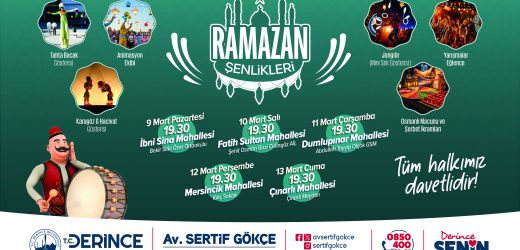 Derince’de Ramazan Şenlikleri