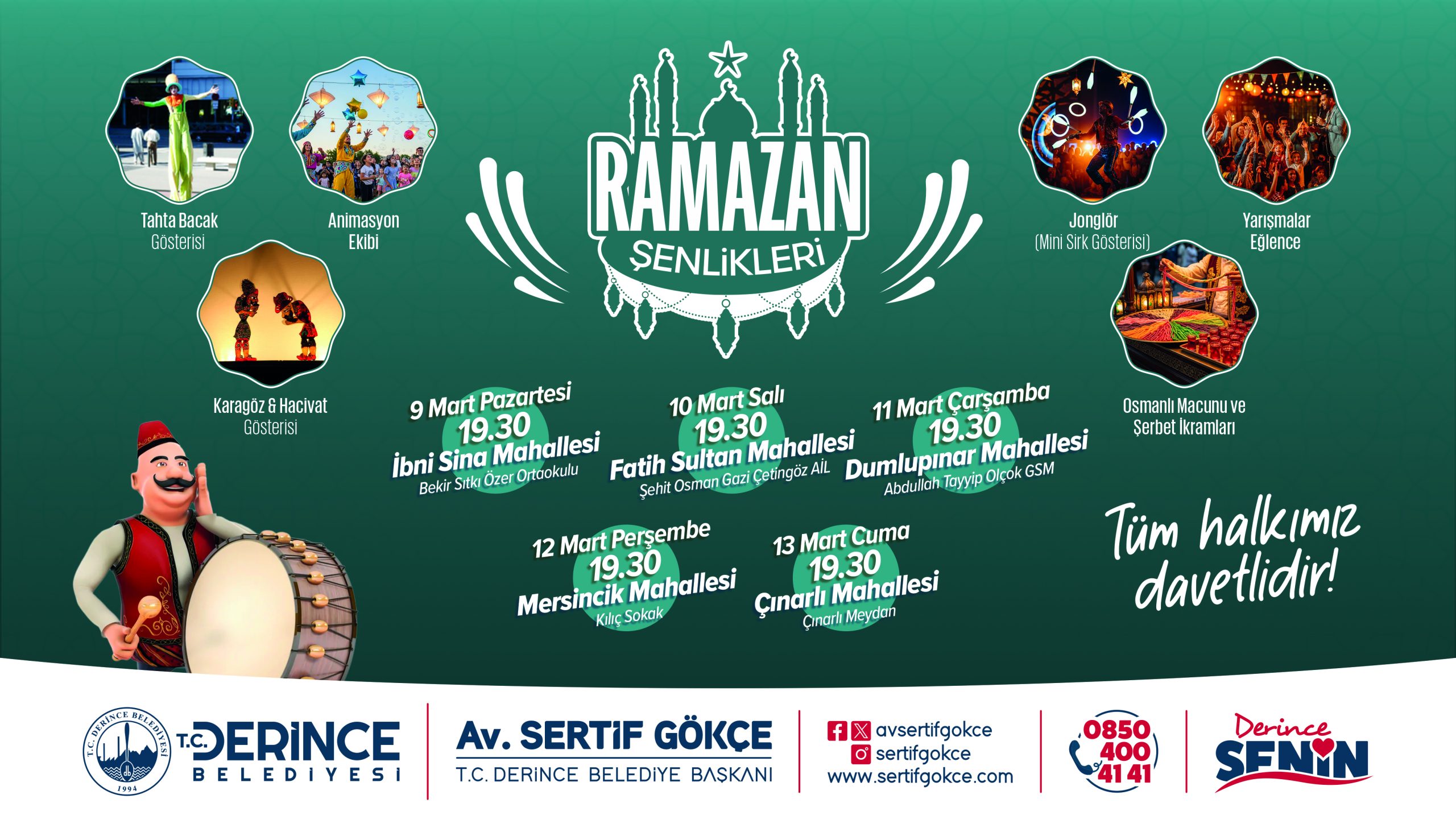 Derince’de Ramazan Şenlikleri
