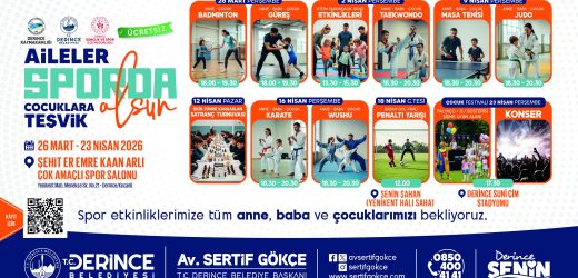 Derince’de Spor Şöleni Başlıyor