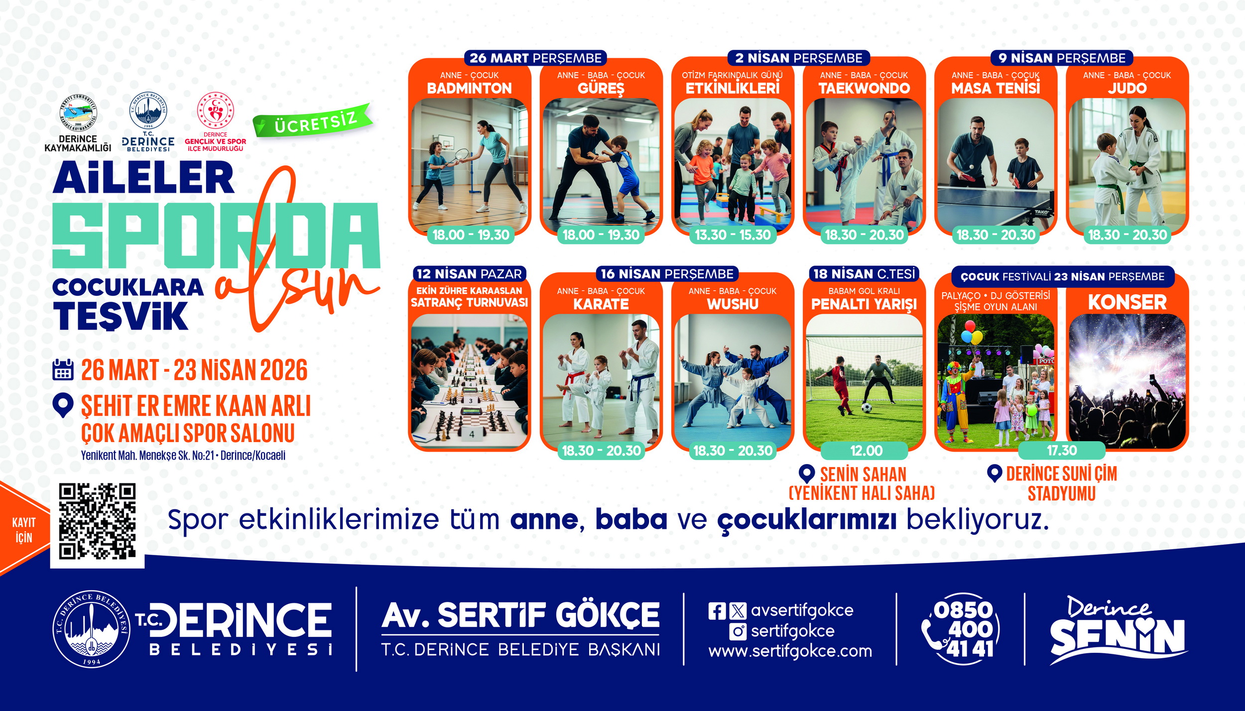 Derince’de Spor Şöleni Başlıyor