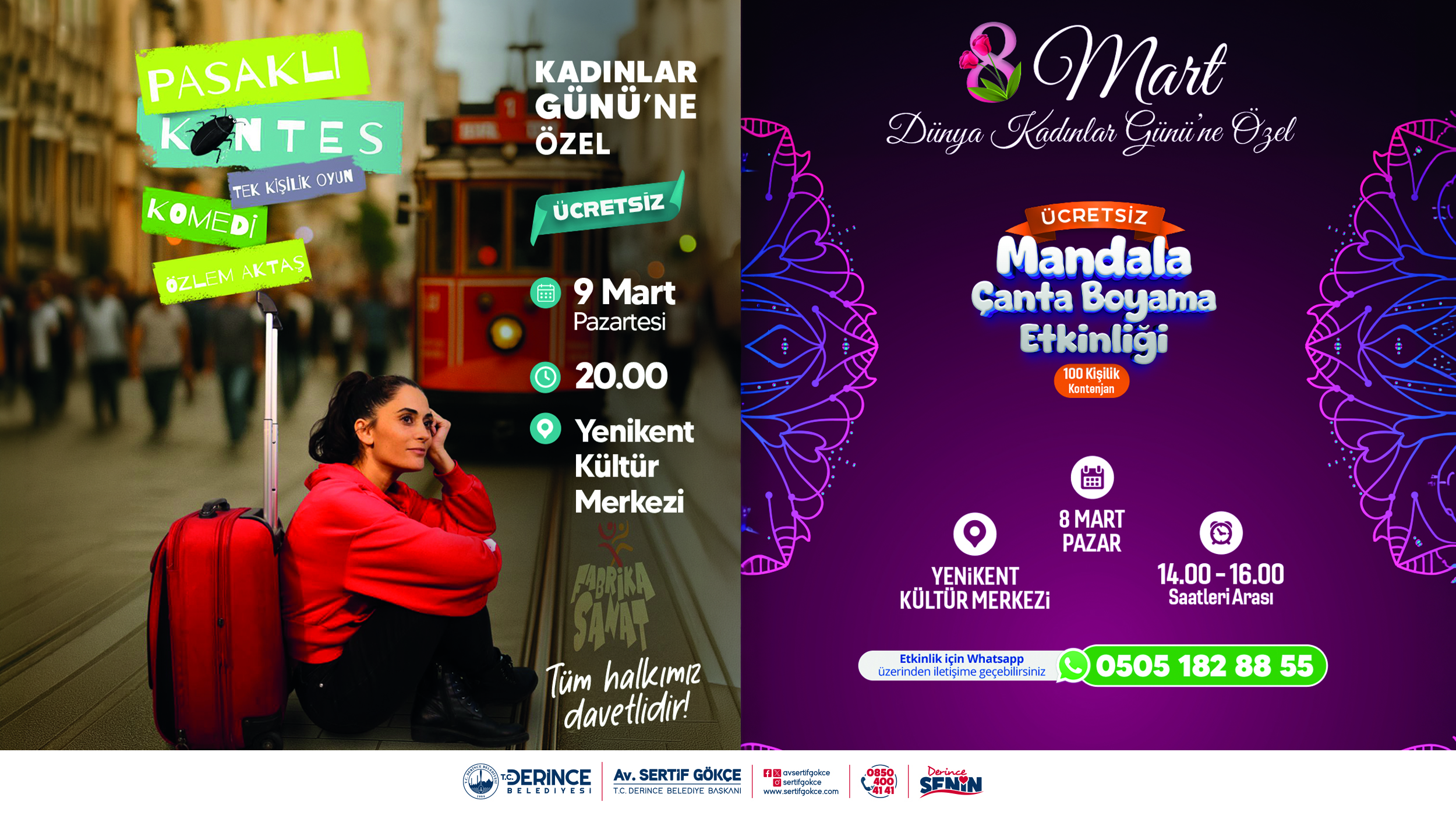 Derince’de Kadınlar Günü’ne Özel Programlar