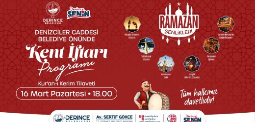 Derinceliler Kadir Gecesi’nde Kent İftarı’nda Buluşacak