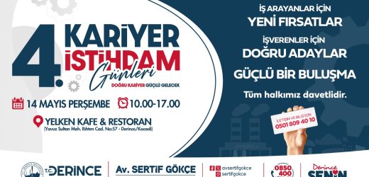 Kariyer ve İstihdam Günleri’nin Dördüncüsü 14 Mayıs’ta
