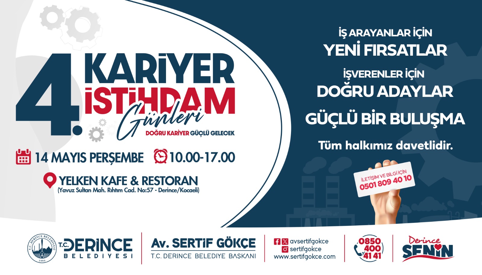 Kariyer ve İstihdam Günleri’nin Dördüncüsü 14 Mayıs’ta