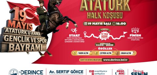 19 Mayıs Coşkusu Derince’de- Atatürk Halk Koşusu ile Taçlanacak