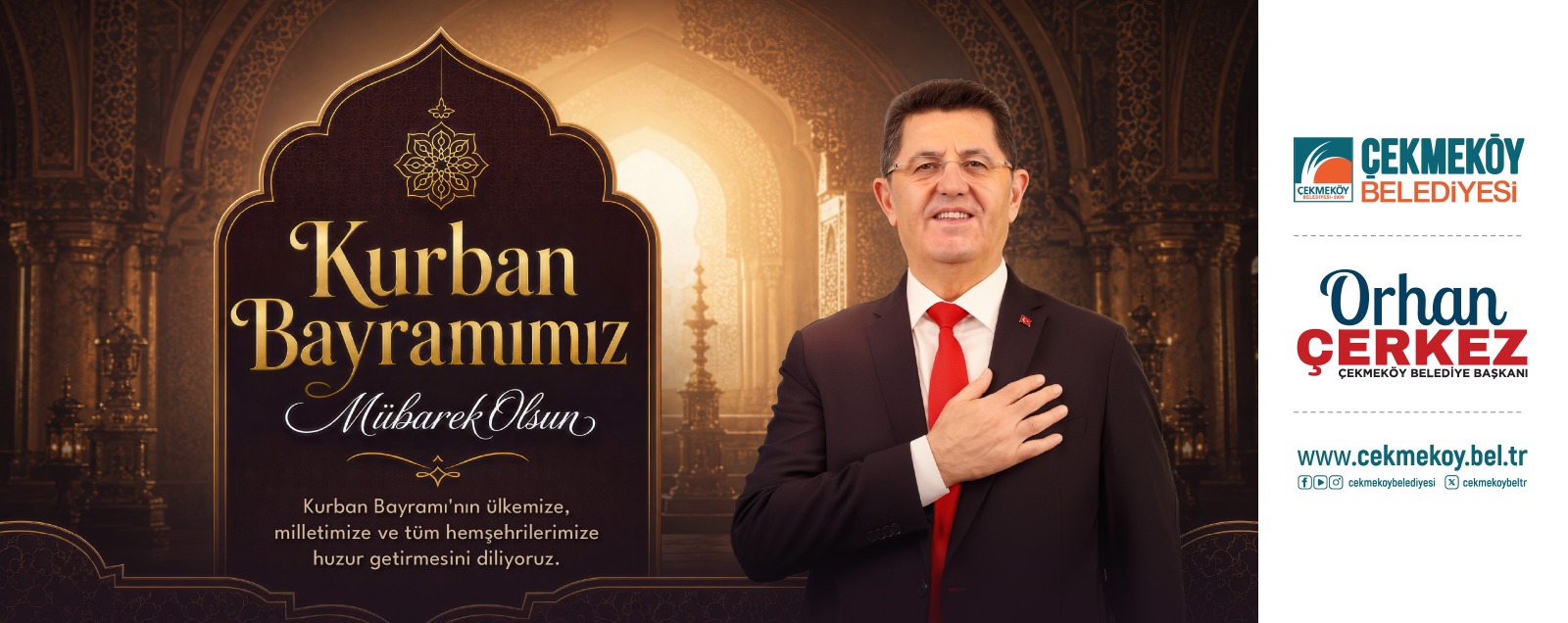 Başkan. Orhan Çerkez’den Kurban Bayramı Tebrik Mesajı