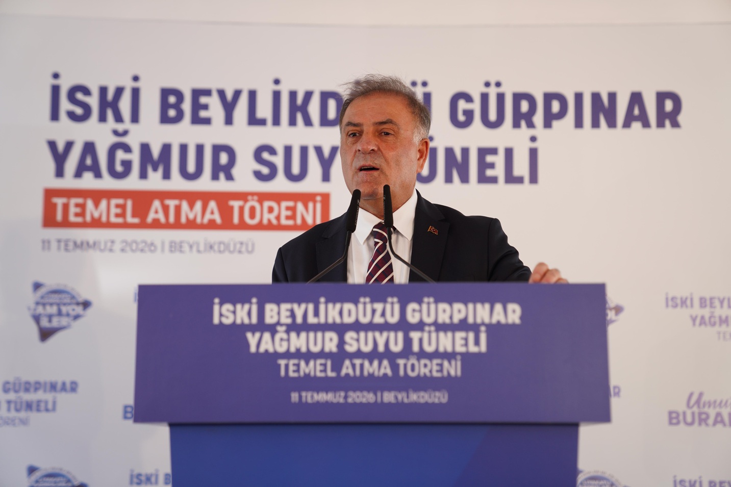 GÜRPINAR YAĞMUR SUYU TÜNELİ PROJESİ’NİN TEMELİ ATILDI