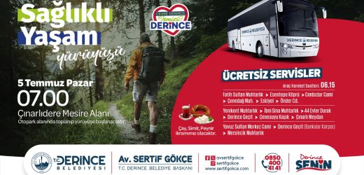 Çınarlıdere’de Sağlıklı Yaşam Yürüyüşü