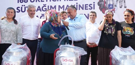 Büyükşehirden üreticiye 168 adet süt sağım makinesi