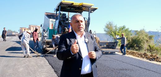 Kozan ve Feke’de 18 köyü birbirine bağlayan 20 km’lik yolun 16 km’si tamamlandı.