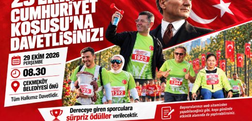ÇEKMEKÖY’DE CUMHURİYET İÇİN KOŞULACAK