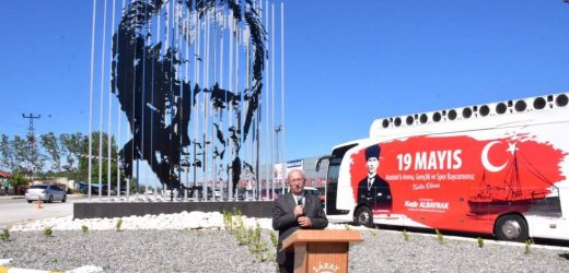 Tekirdağ’da 3 boyutlu Atatürk Silüeti’nin açılışı heyecan yarattı