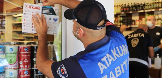 Atakum Zabıtası’ndan kontrollü sosyal hayat tedbirlerine sıkı denetim